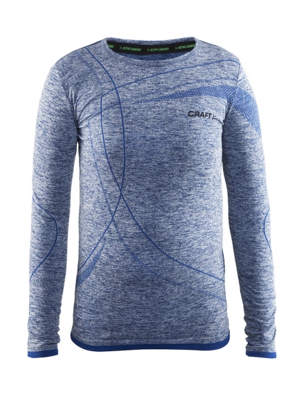 Craft Active Comfort RN lange mouw ondershirt blauw kind/junior 1903777-1381