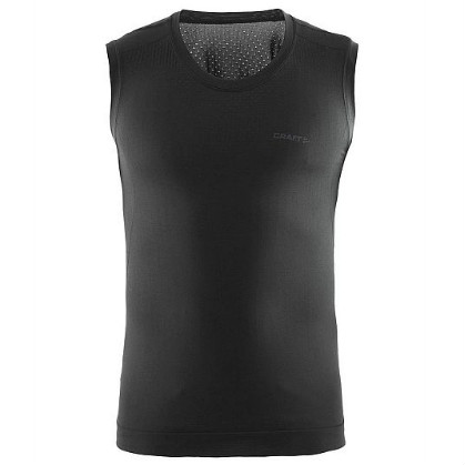 Craft Stay cool mesh seamless ondershirt mouwloos zwart heren 1903787-9999