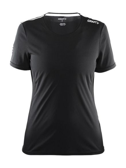 Craft Mind korte mouw hardloopshirt zwart dames 1903942-9920-vrr