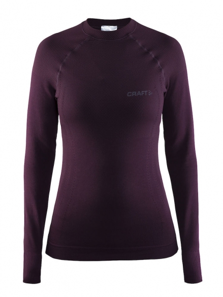 Craft Keep Warm crewneck long sleeve ondershirt paars dames 1904190-1485