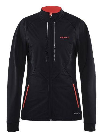 Craft Storm langlauf jack 2.0 zwart/panic dames 1904257-9801