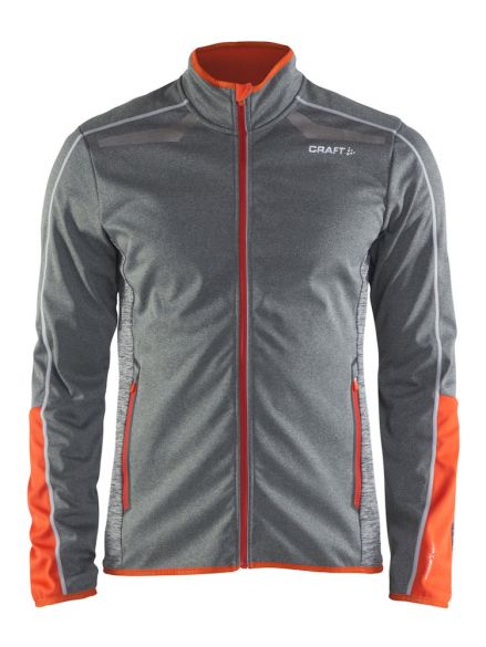 Craft Intensity softshell langlauf jack grijs heren 1904463-2975