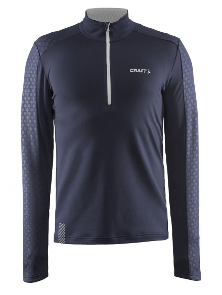 Craft Facile Halfzip Pullover heren zwart platinum 1904527-2947