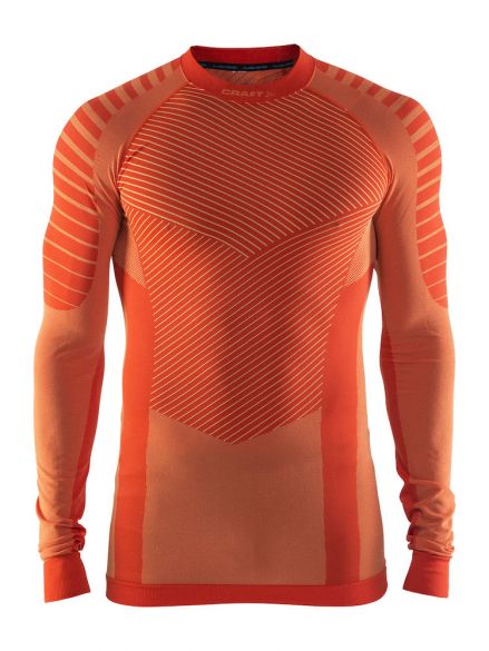 Craft Active intensity crewneck lange mouw ondershirt oranje heren