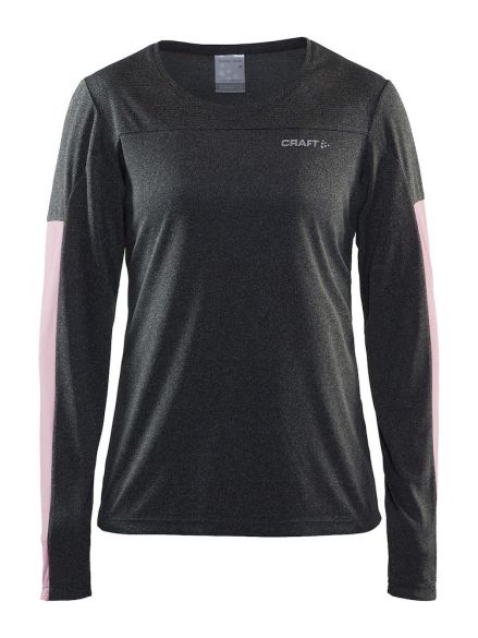 Craft Radiate lange mouw hardloopshirt grijs dames 1905386-975701