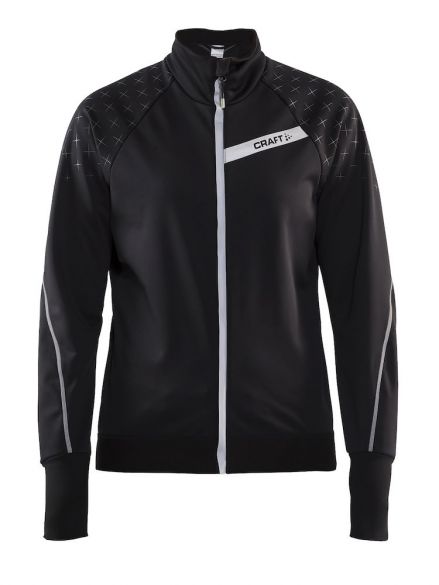 Craft belle glow fietsjacket zwart dames 1905442-999926