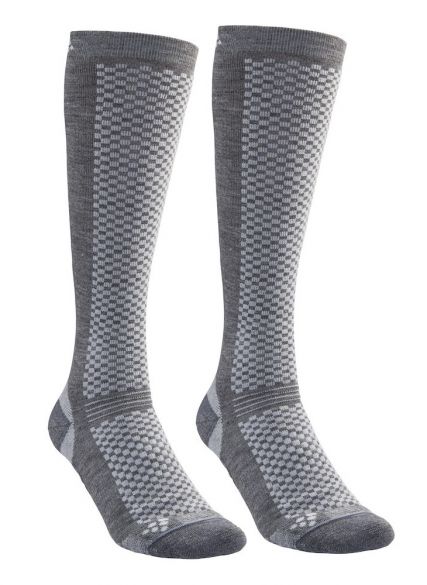 Craft warm hoge sokken gray 2-pack 1905545-985920