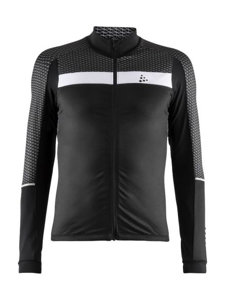 Craft Route fietsshirt lange mouw zwart heren 1906088-999900-VRR