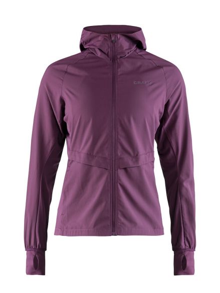 Craft Urban run hood hardloopjack paars dames 1906435-785000