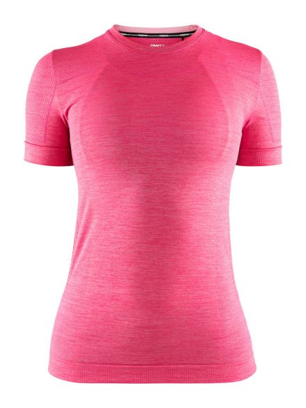 Craft Fuseknit comfort korte mouw ondershirt roze dames 1906593-720000-vrr