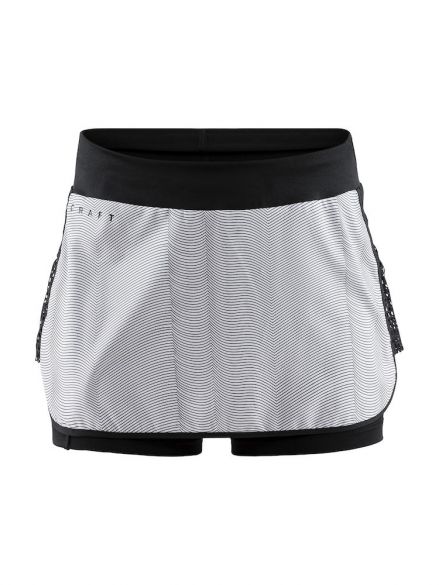 Craft Charge skirt sportrok zwart/grijs dames 1907045-139900