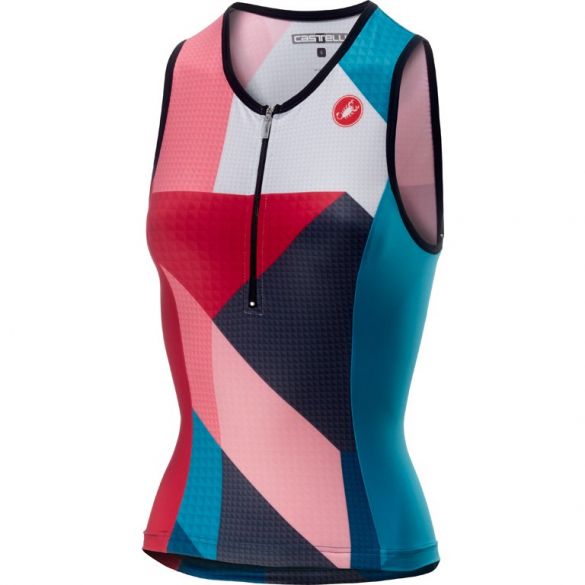 Castelli Core 2 W singlet tri top multi/groen dames 19073-044-VRR