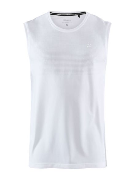 Craft Fuseknit light mouwloos ondershirt wit heren 1908842-900000