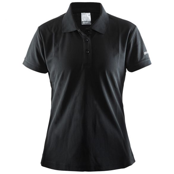 Craft Polo korte mouw zwart dames 192467-1999-VRR
