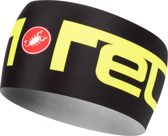 Castelli Viva 2 thermo hoofdband zwart/geel heren 19534-010