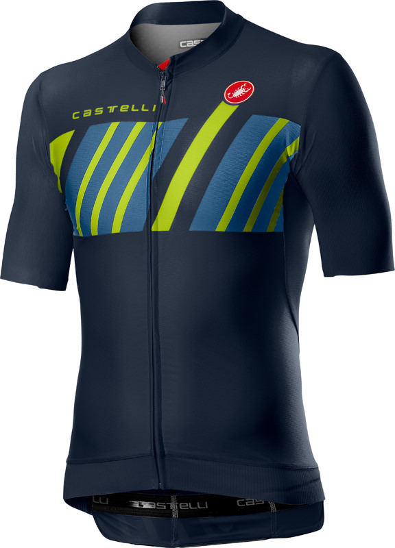 Castelli Hors Categorie korte mouw fietsshirt donkerblauw heren  4520013-070