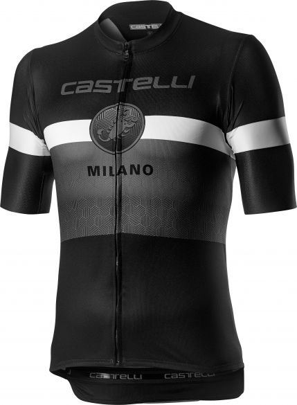 Castelli Milano korte mouw fietsshirt zwart/wit heren 20021-085