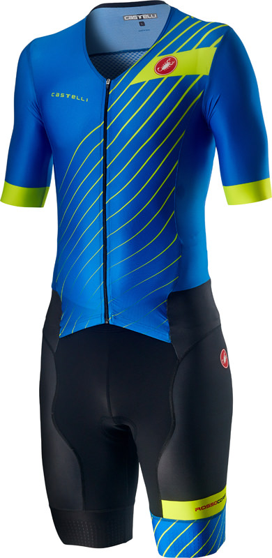 Castelli Free Sanremo 2 trisuit korte mouwen blauw/zwart heren 20092-059