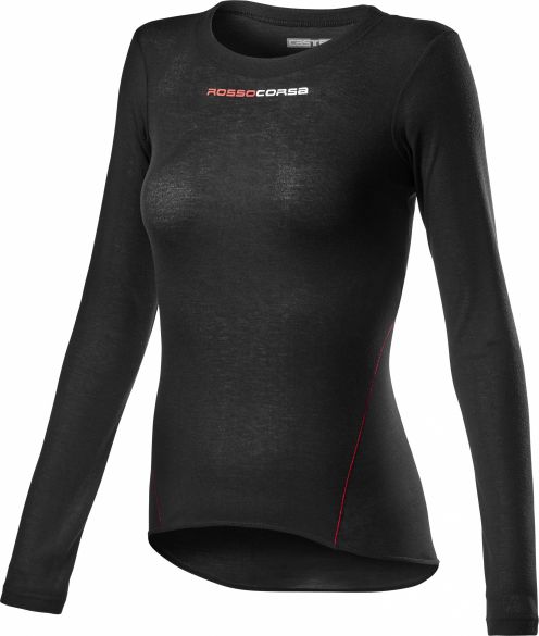 Castelli Prosecco Tech W ondershirt LS zwart dames 20567-010