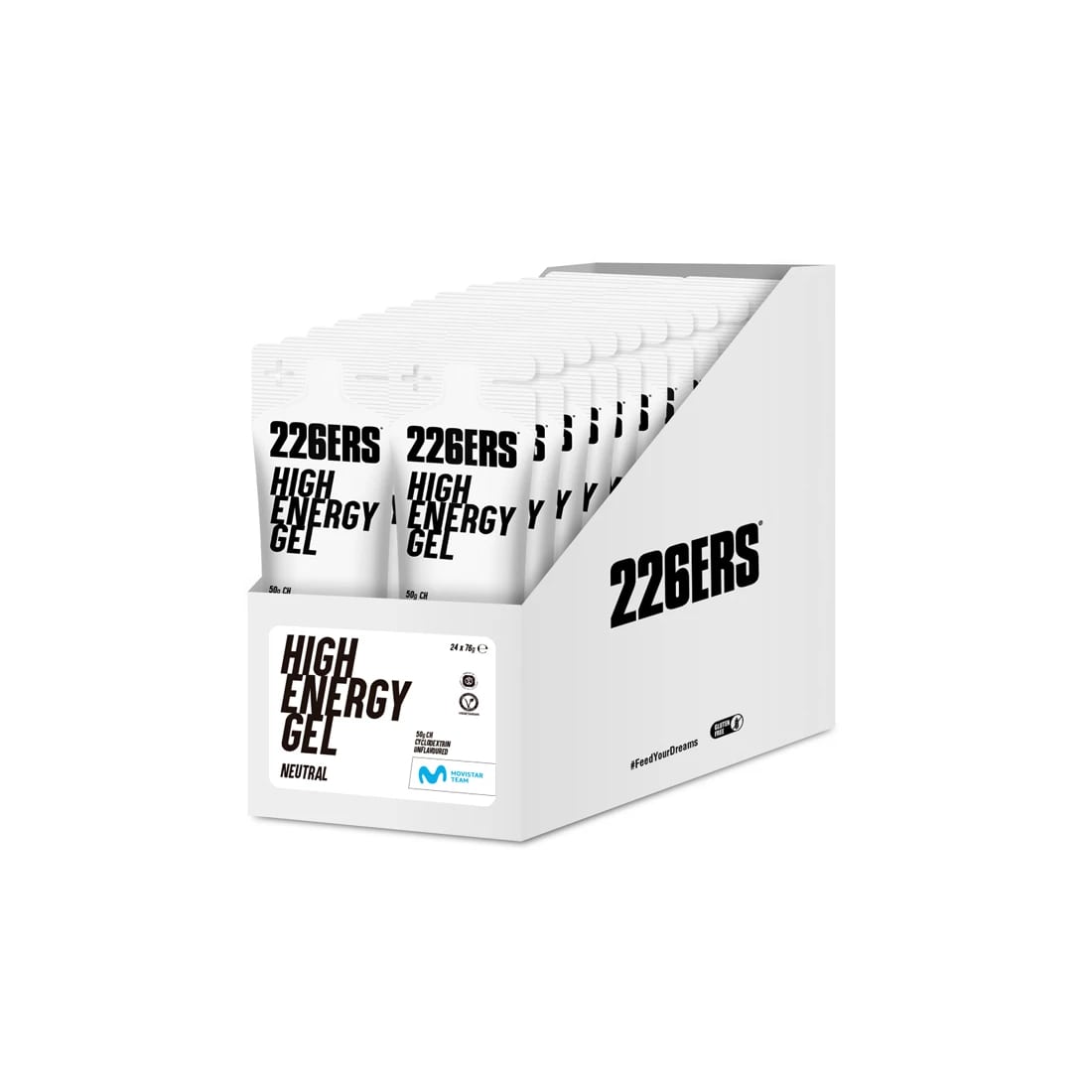 226ers High Energy Gel Neutral 24x76 gram 5606