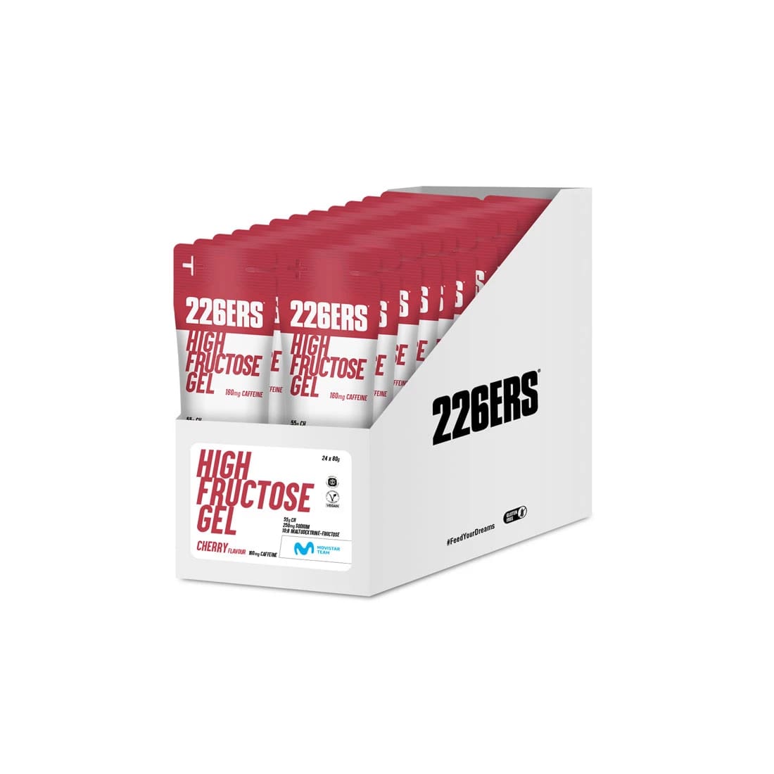 266ers High Fructose gel cafeïne cherry 24x80 gram 5796