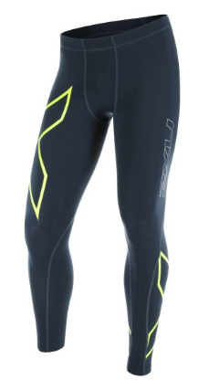 2XU TR2 Compression Tights zwart/geel heren MA3849bOMB/GKG