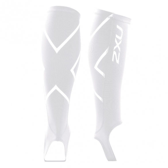 2XU Compression Calf Guard + stirrup UA1986b wit UA1986voorraad