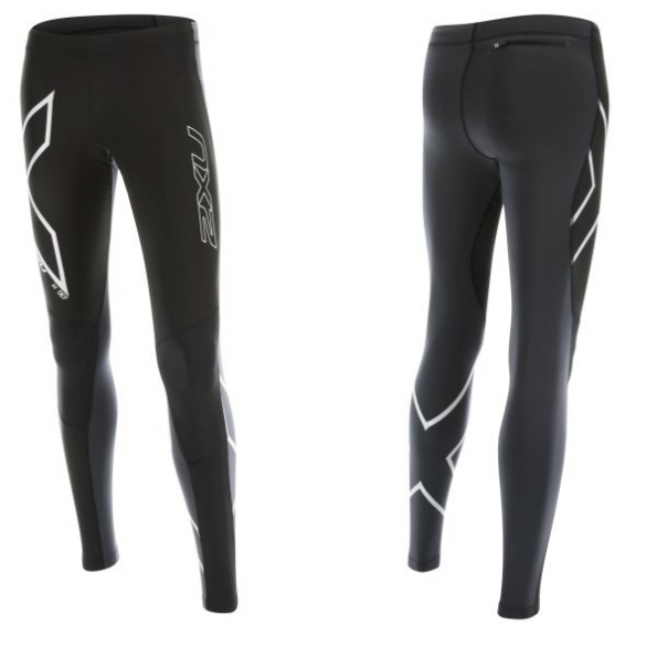 2XU G:2 Wind Defence Thermal Compression Tights zwart/wit dames WA4180bBLK/STL