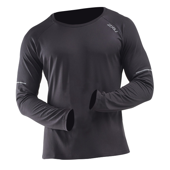 2XU XVENT G2 hardloopshirt lange mouw zwart heren MR6372a-BLKSRF