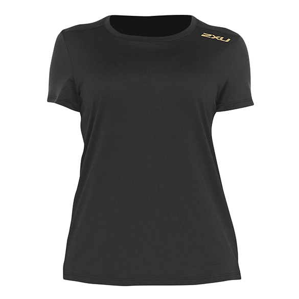 2XU GHST hardloopshirt korte mouw zwart dames WR6212a-BLKGRF