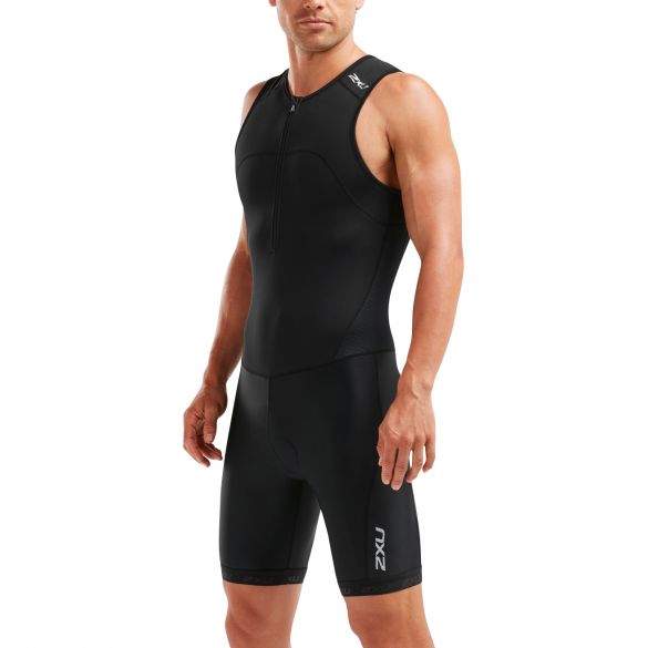 2XU Active mouwloos trisuit zwart heren MT5540D-BLK/BLK-VRR