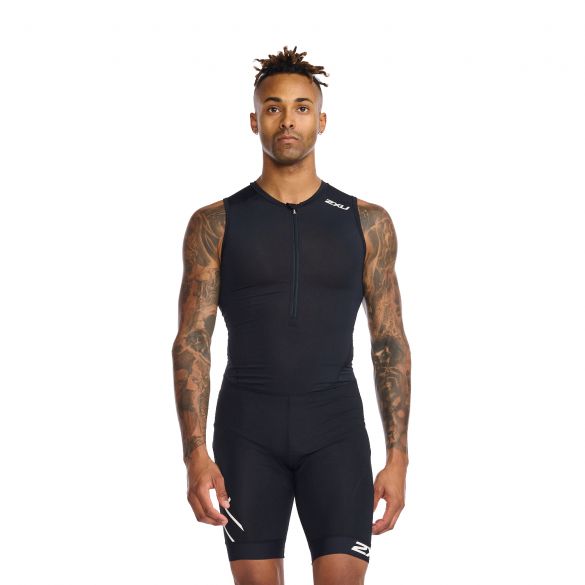 2XU Core trisuit mouwloos zwart heren MT6437d-BLK/WHT