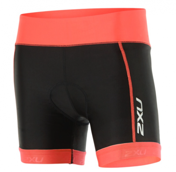 2XU X-vent 4.5" Tri short zwart/oranje dames WT4369bBLK/FCL