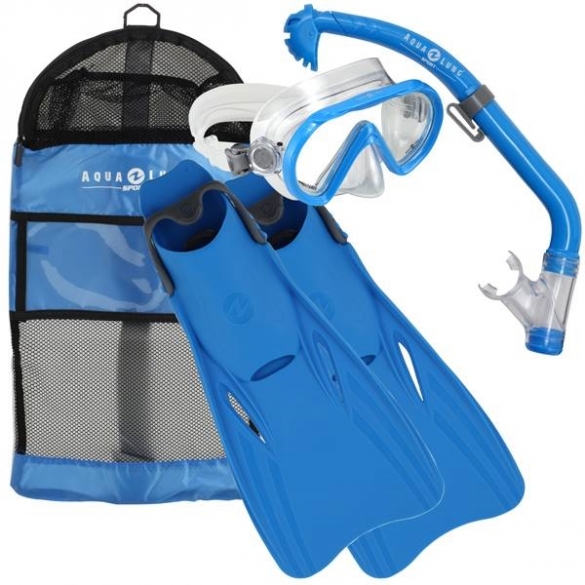 Aqua Lung Sport Santa Cruz Kids Snorkelset maat L/XL blauw  AS1001596