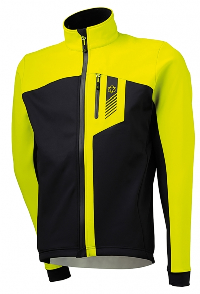 Agu Daiano fietsjack geel (neon) heren 448083