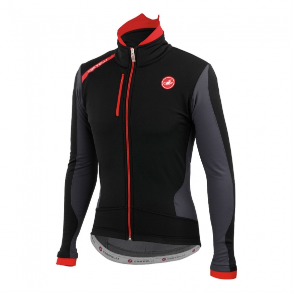 Castelli Senza jacket zwart/rood heren 14505-010 CA14505-010