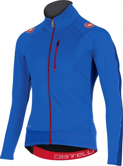 Castelli Trasparente 3 wind jersey FZ blauw heren 15525-059 CA15525-059