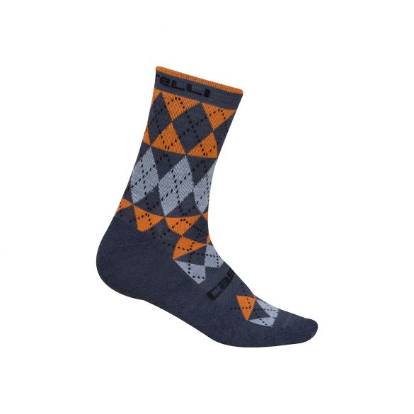 Castelli Diverso fietssokken oranje heren 15549-034