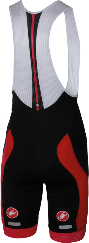 Castelli Velocissimo bibshort zwart/rood heren 16003-023 16003-023