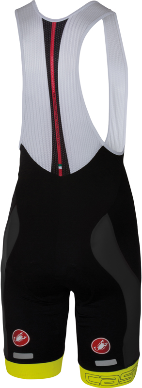 Castelli Velocissimo bibshort zwart/geel heren 16003-032 16003-032