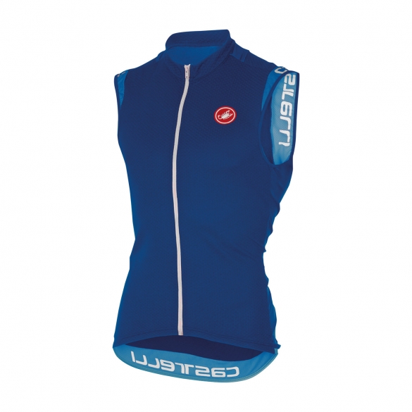 Castelli Entrata 2 mouwloos jersey blauw heren 16014-057 CA16014-057