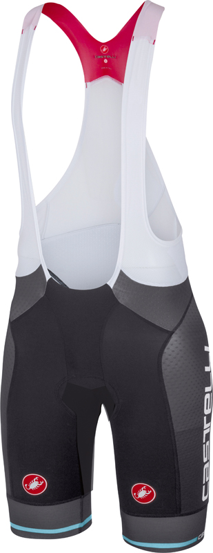 Castelli Free aero race bibshort kit version antraciet/blauw heren 17005-009