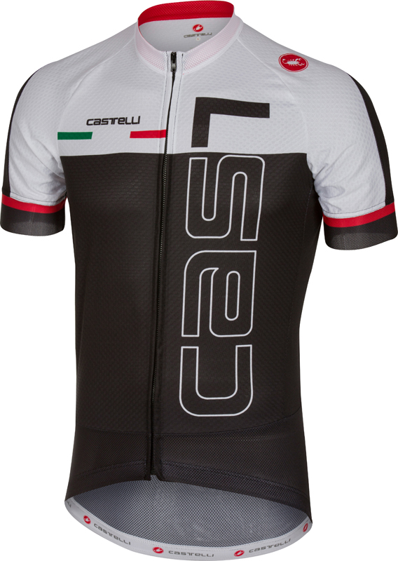 Ontmoedigen Echt niet Eenheid Castelli Spunto fietsshirt korte mouw zwart/wit heren kopen? Bestel bij  triathlon24.be