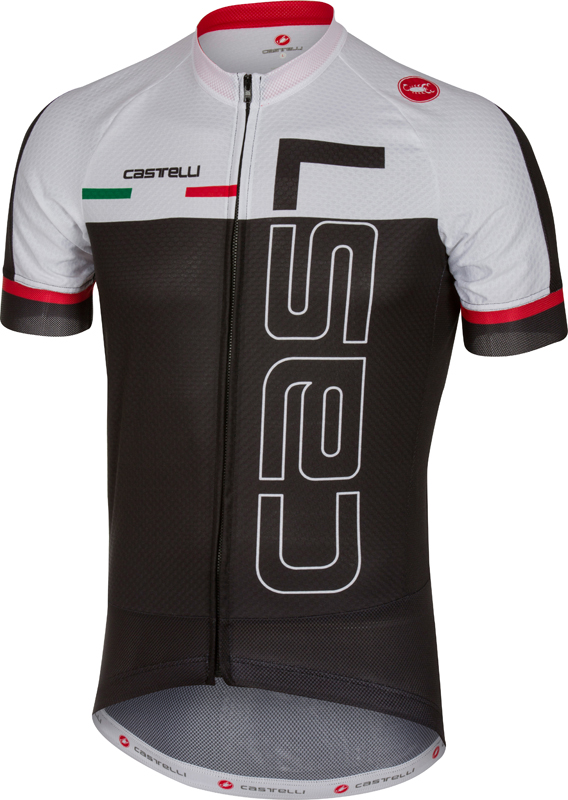 taxi lichtgewicht Oxideren Castelli Spunto fietsshirt korte mouw zwart/wit heren kopen? Bestel bij  triathlon24.be