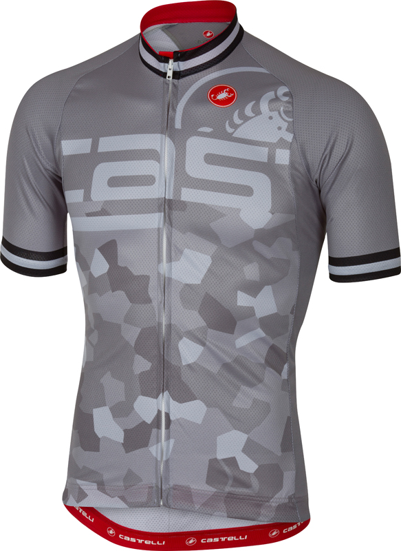 Castelli Attacco fietsshirt korte mouw grijs heren 17023-080