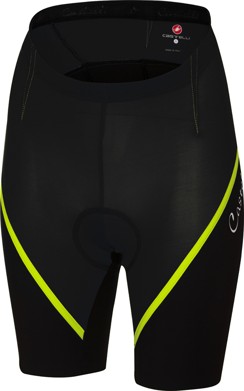 Castelli Magnifica short zwart/geel dames 17059-321