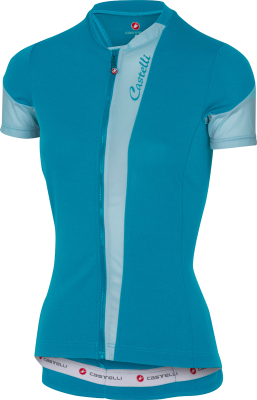 Castelli Spada fietsshirt caribbean/blauw dames 17065-069