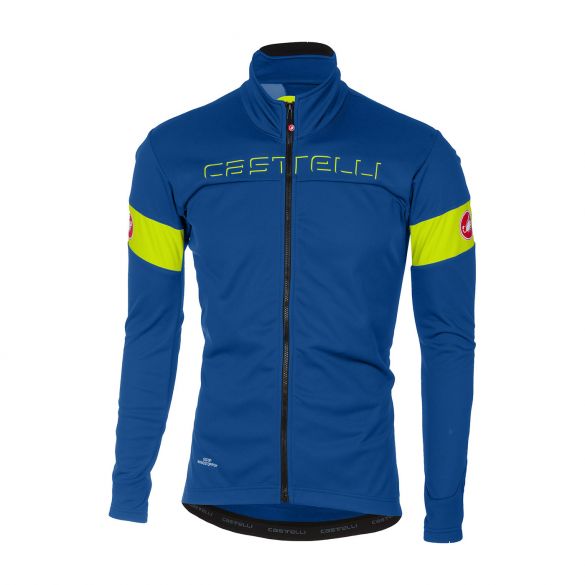 Castelli Transition jacket blauw/geel-fluo heren 17505-873