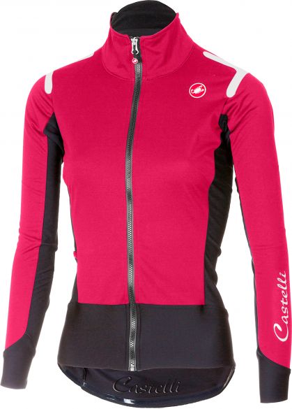 manipuleren plein Goedaardig Castelli Alpha ros W fietsshirt lange mouw roze/zwart dames kopen? Bestel  bij triathlon24.be