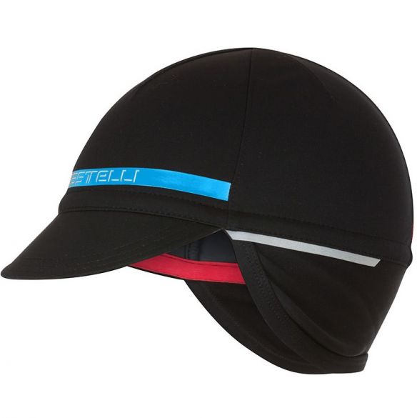 Castelli Difesa 2 cap helmmuts zwart/blauw 17558-186